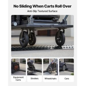 drop over cable cover, 17,500 lbs/axle load capacity, heavy duty cable hose protector ramp, floor cord cover, for high walking traffic areas, indoor, outdoor, home, office, warehouse, 2 pack