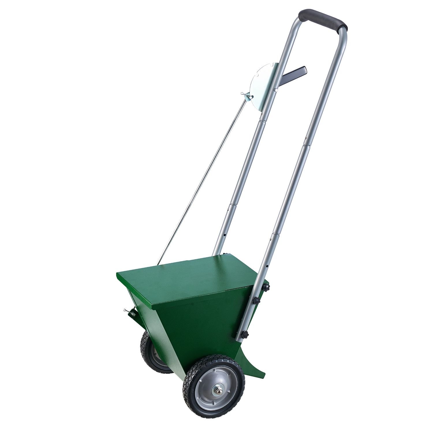 dry line marker, 2 wheel, 2 or 4 in lines, field dry line chalker, adjustable line marker, with rubber adjustment handle, 25 lbs large powder capacity, for baseball and softball infield, green