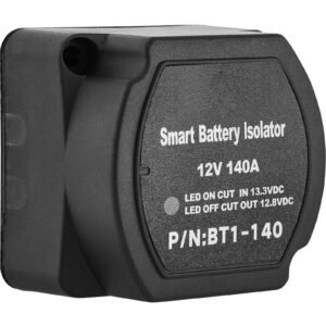 dual battery isolation kit, 6m 12v, auto split charge relay system with 140amp vsr, fits rvs, marine crafts, cars, trucks, caravans, campers, yachts, atvs, utvs, and boats workshop