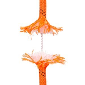 dual twisted polyester cord, 1/2 inch by 120 feet, 48 strand, 8000 lbs tensile strength, multi use outdoor rope for arborist activities, hiking, swinging, rappelling, and rescue, or