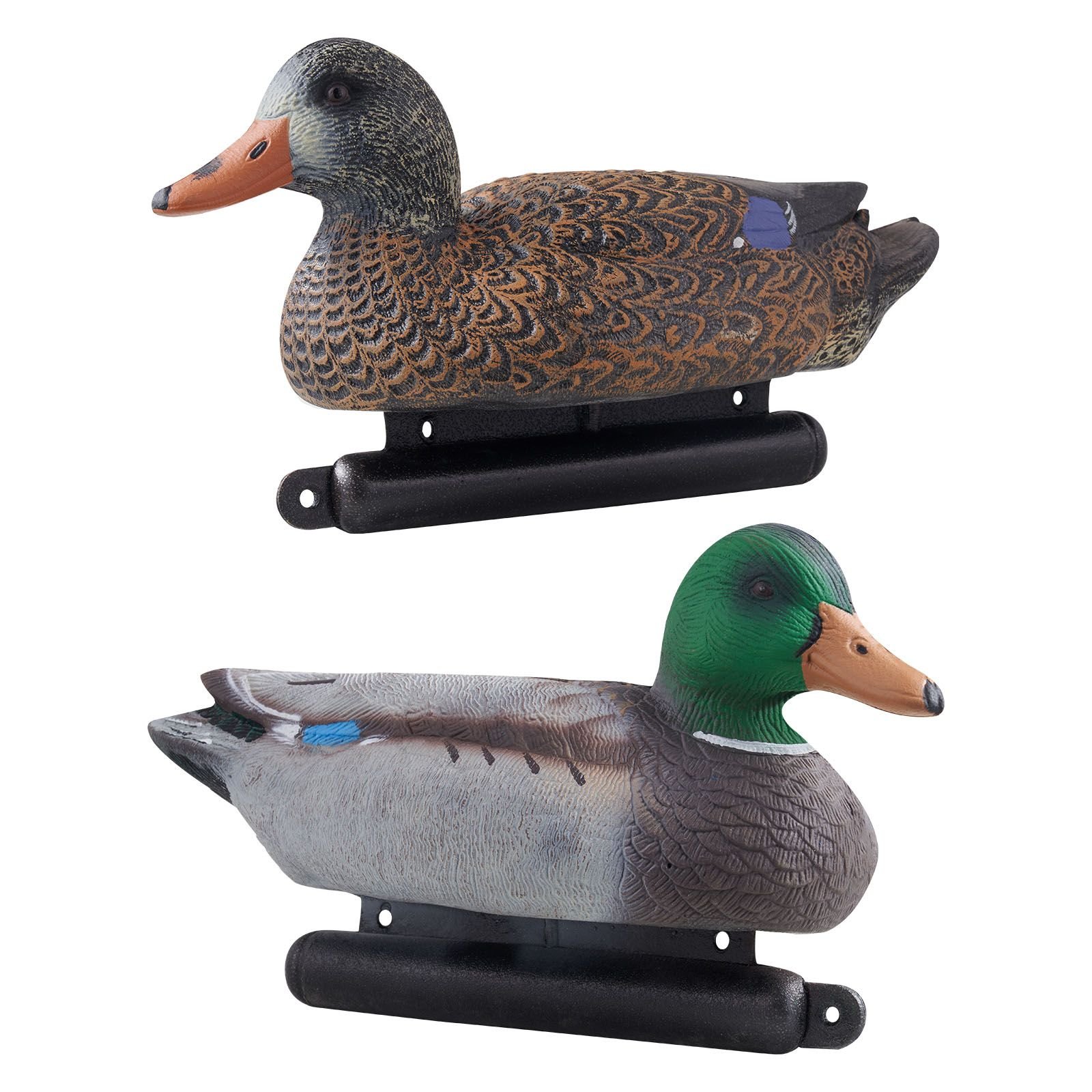 duck decoys, realistic floating duck decoys, weight forward swim, plastic duck hunting decoy outdoor for hunting, for pool, pond, and lake, garden yard decoration, easy to carry and use, 6 pack