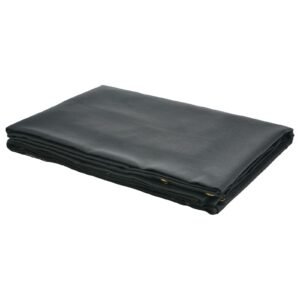 Dump Truck Mesh Tarp, 8 x 18 ft, PVC Coated Black Heavy Duty Cover with 5.5" 18oz Double Pocket, Brass Grommets, Reinforced Double Needle Stitch Webbing Fits Manual or Electric Dump Truck System