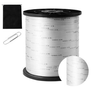 Durable Polyester Pull Cord, Width 0.5" & Length 5249ft, Max Load 1250 lbf, Measurement Marks, Perfect for Organizing Cables, Packaging, Garden Work & Electrical Jobs