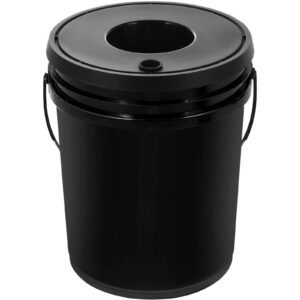 dwc hydroponic system, 5 gallon 4 buckets, deep water culture growing bucket, hydroponics grow kit with pump, air stone and water level device, for indoor/outdoor leafy vegetables