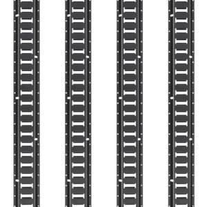 e track tie down rail kit, 18pcs 5' e tracks set includes 4 steel rails & 8 o ring anchors & 4 tie offs with d ring & 2 ratchet straps, securing accessories for cargo motorcycles bikes, 2000 lbs