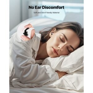ear plugs for sleeping noise cancelling, nrr 25 db reusable high noise reduction earplugs, flexible silicone soft earplug with 12 ear tips in m / l, for sleeping, working, studying & traveling