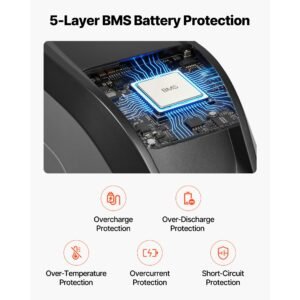 ebike battery, 48v 20ah electric bike lithium battery pack with bms, usb charge port, 3a charger & lock for 1500w e bike motor, detachable electric bicycle replacement kit with discharge socket