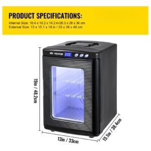 egg incubator and hatcher 25l black reptile egg incubator 5 42 celsius scientific hatcher heating bright led digital display for small animals