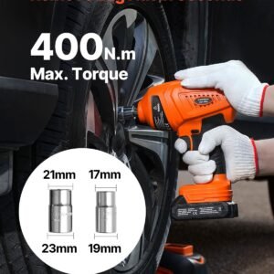 electric car jack, 5 tons /11000 lbs, electric scissor jack with electric impact wrench, tire change replacement with led light & remote control, portable jack kit for sedan, suv, truck