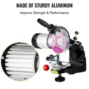 electric chainsaw sharpener, 230w professional multi angle adjustable chain grinder 3000rpm, electric chainsaw blade sharpener for 1/4" to 2/5" chains