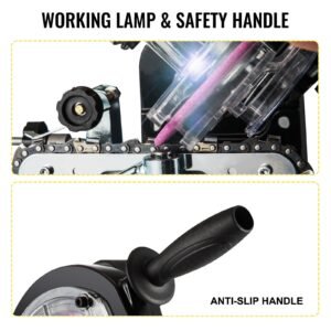 electric chainsaw sharpener, 230w professional multi angle adjustable chain grinder 3000rpm, electric chainsaw blade sharpener for 1/4" to 2/5" chains