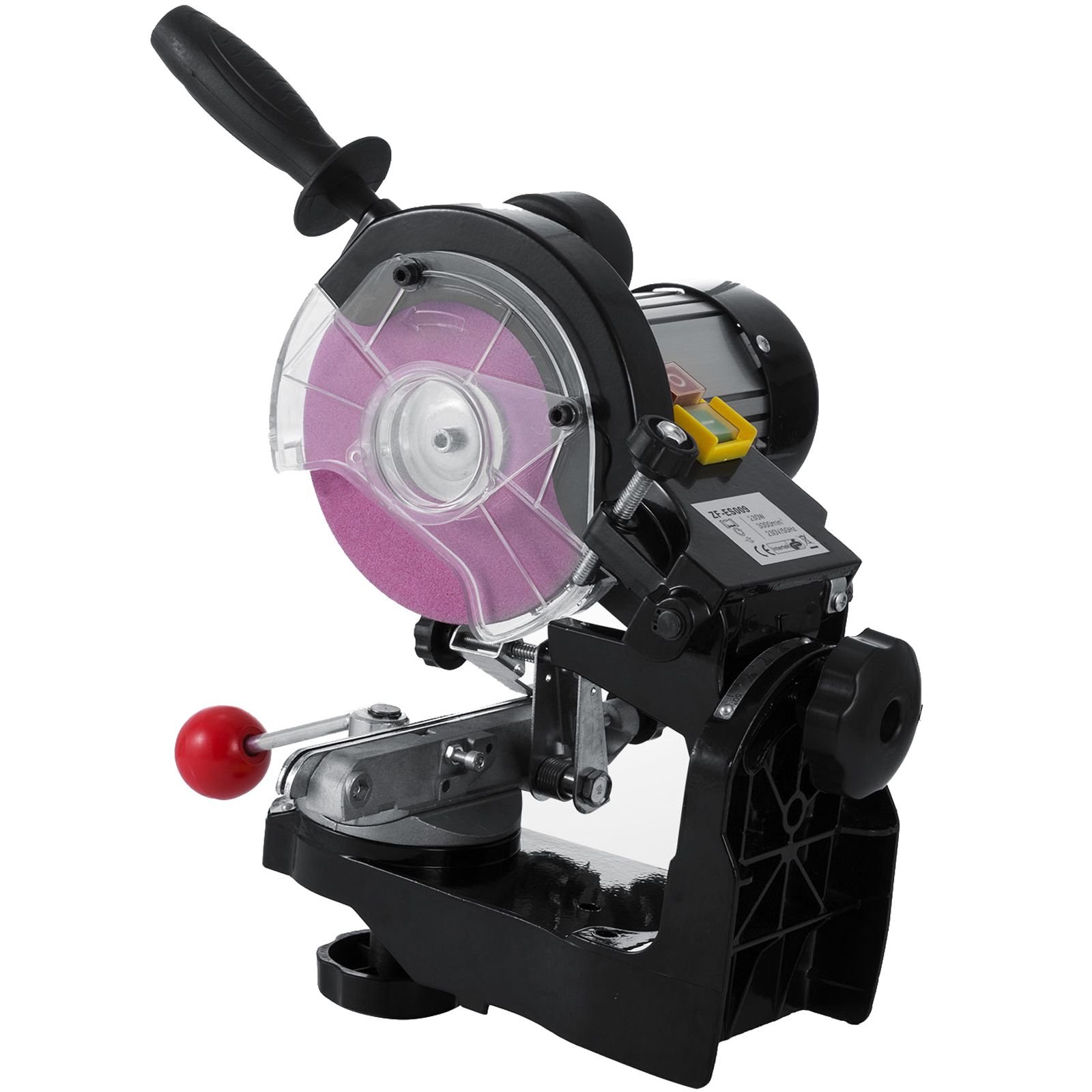 electric chainsaw sharpener, 230w professional multi angle adjustable chain grinder 3000rpm, electric chainsaw blade sharpener for 1/4" to 2/5" chains