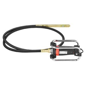 electric concrete vibrator, 1300w 16000 vpm, 2hp copper motor handheld concrete vibrating tool, portable pencil cement vibrator with shaft of 14.75ft / 4.5m, remove air bubble and level concrete