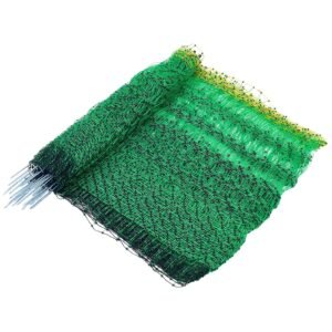 electric fence netting, 35" h x 164' l, pe net fencing with posts & double spiked stakes, utility portable mesh for goats, sheep, lambs, deer, hogs, dogs, used in backyards, farms, and ranches