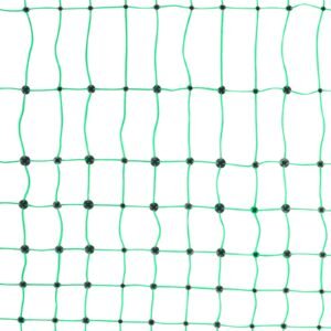 electric fence netting, 48" h x 168' l, pe net fencing kit with posts & double spiked stakes, utility portable mesh for chickens, ducks, geese, rabbits, used in backyards, farms, and ranches