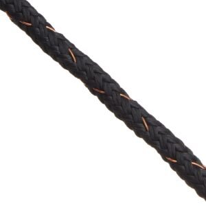 electric fence wire, 1000ft 305m portable polywire, 1/4" diameter 2 copper strands for reliable conductivity and rust resistance, fencing rope line for horse, cattle, livestock