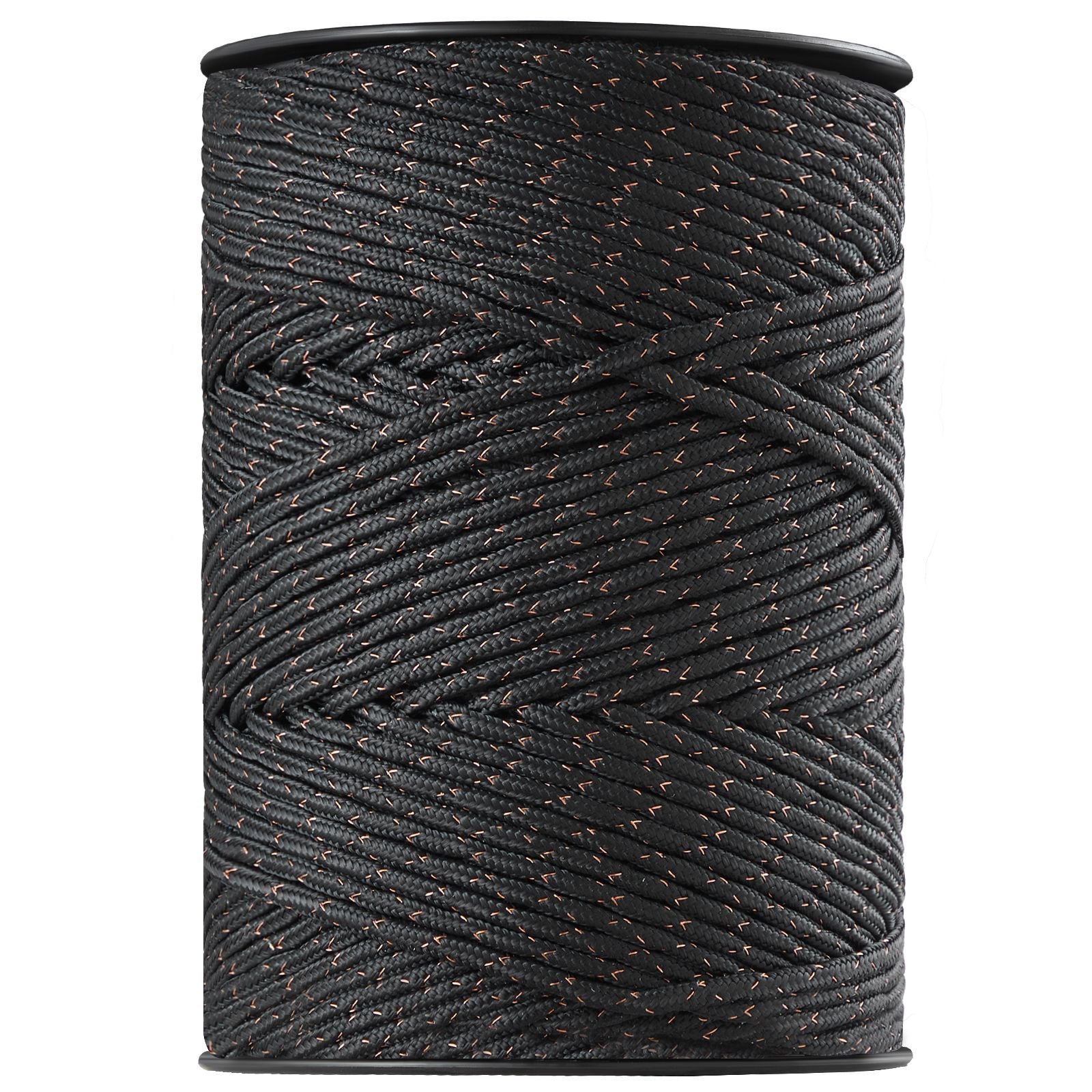 electric fence wire, 1000ft 305m portable polywire, 1/4" diameter 2 copper strands for reliable conductivity and rust resistance, fencing rope line for horse, cattle, livestock