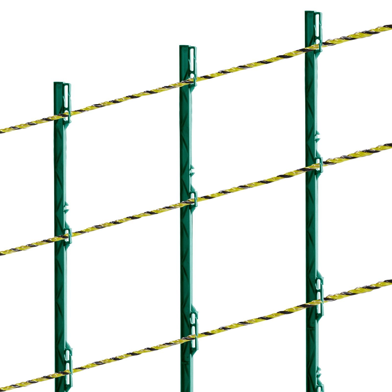 electric fence wire, 3366ft 1026m portable polywire, 1/8" diameter 6 stainless steel strands for reliable conductivity and uv, rust resistance, fencing rope line for horse, cattle, livestock