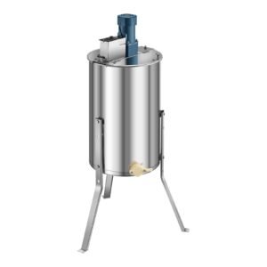 electric honey extractor, 3 frame honey spinner with transparent lid, 140w stainless steel honeycomb drum spinner, height adjustable, honeycomb extraction equipment for beekeeping