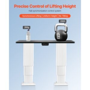 electric lifting column system, 260 lbs lift table, 14.2 31.1 in height range, three stage adjustable desk column, telescopic table leg, comes with power supply option to control up/down motion