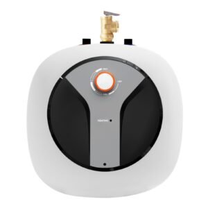 Electric Mini-Tank Water Heater 2.5-Gallon Tank, 1440W Hot Water Boiler Storage, Safety Temperature Pressure Valve Easy Install, for Kichen Bathroom Restaurant, Shelf Wall Floor Mounted