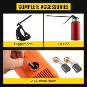 electric pipe threader, 2300w pipe threading machine with 4 dies 1/2" 1 1/4", 110v hand held pipe threader machine with copper motor, portable electric pipe threading kit with carrying case