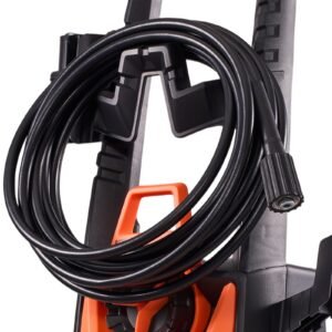 electric pressure washer, max 4500 psi and 3.2 gpm, high power pressure cleaning machine with 4 quick connect nozzles and a foam cannon, ideal for cars/fences/driveways/patios/home cleaning