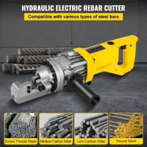 electric rebar cutter, 900w portable electric hydraulic rebar cutter, cutting up to 5/8 inch #5 4 16mm rebar within 3 seconds,110v,with easy to carry stainless box