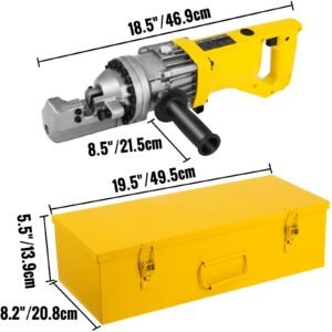 electric rebar cutter, 900w portable electric hydraulic rebar cutter, cutting up to 5/8 inch #5 4 16mm rebar within 3 seconds,110v,with easy to carry stainless box