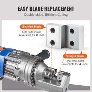 electric rebar cutter blade, 6 pcs 16mm(5/8 inch) cutting diameter, hrc58 60 hard hydraulic rebar blade replacement jaw blades with 12 hexagon screw and 12 spring washer, for model rc 16