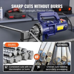 electric rebar cutter blade, 6 pcs 20/22mm cutting diameter, hrc58 60 hard hydraulic rebar blade replacement jaw blades with 12 hexagon screw and 12 spring washer, for model rc 20, rc 22