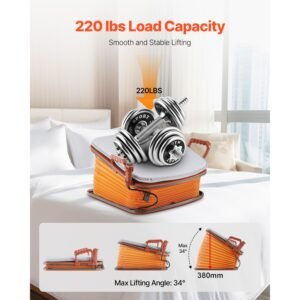 electric seat assist lifting cushion, 200lb capacity, up to 34° chair lift assist device, with one button control & dual power options, portable lifting seat with carry handle, for sofa bed car
