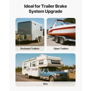 electric trailer brake drum, 1 pack, 8 hole on 4 inch bolt circle brake drum for 7000 lbs trailer axles, long service life, replacement of 12 inch brake hub drums assembly for trailers, rvs