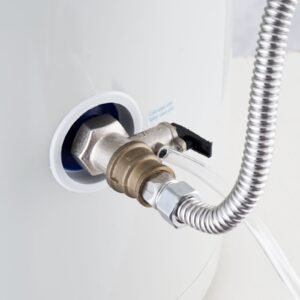 electric water heater, 18 gallon tank instant hot water heater, 1.6kw tankless water heater w/ led display,knob control, ipx4 waterproof side connection on demand heaters for shower, bath