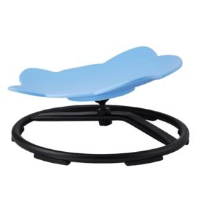 Elephant Kids Swivel Chair, 220 LBS Capacity, 360° Spinning Chair, Autistic Kids Sensory Toy Chair with Non-Slip Metal Base, Toddler Sit and Spin Chair for Coordination Balance Focus Blue