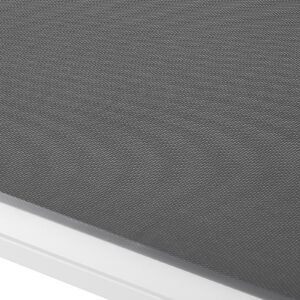 elevated dog bed for large dogs, portable raised dog cot with aluminum tube metal frame and breathable textilene mesh, indoor & outdoor pet cooling raised hammock bed, xl, gray