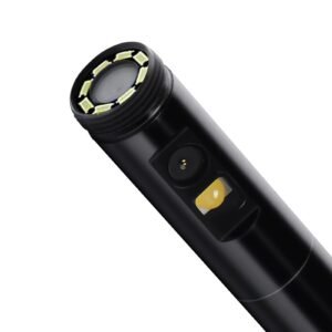 endoscope camera with light, dual lens borescope for android & ios, 1920p hd inspection camera with 8 + 1 led light, 2x zoom, 16.4ft snake cable, ip67 waterproof snake camera for auto, plumbing