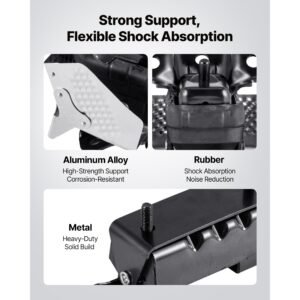 engine and transmission motor mount kit replacement, set of 3, compatible with 2007–2013 chevrolet silverado 1500 5.3l v8, replace oe# a5365, a5365, a2638, secure support