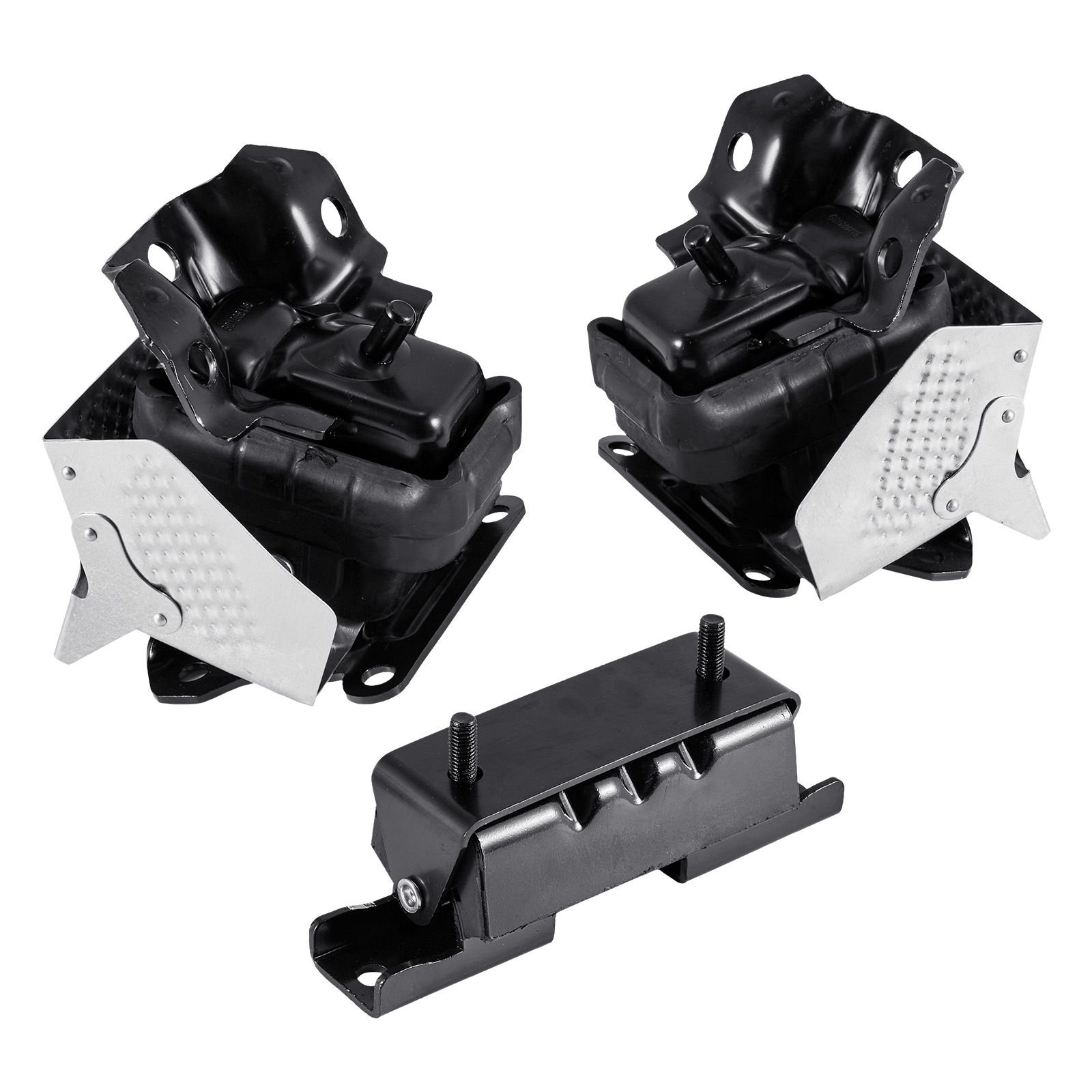 engine and transmission motor mount kit replacement, set of 3, compatible with 2007–2013 chevrolet silverado 1500 5.3l v8, replace oe# a5365, a5365, a2638, secure support