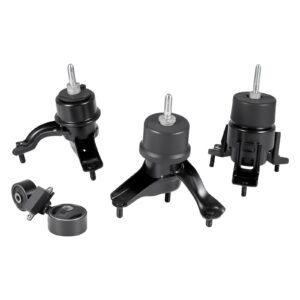 Engine and Transmission Motor Mount Kit Replacement, Set of 4, Compatible with 2007–2011 Toyota Camry 2.4L L4, Replace OE# A62009, A4207, A4211, A4274, Secure Support