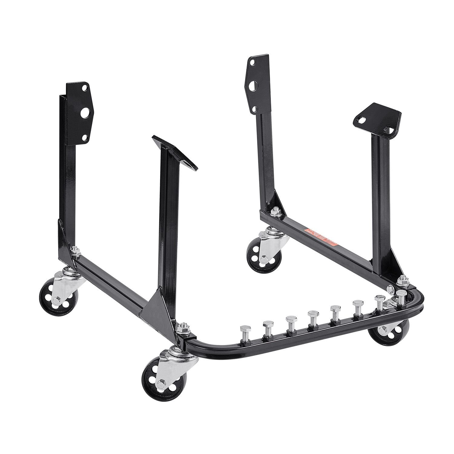 engine stand, 750 lbs load capacity engine motor stand, heavy duty steel motor holder with 4 swivel casters and 4 hook positions, suitable for bb chevy and gen 1 sb chevy engines