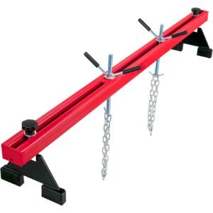 engine support bar 1100 lbs capacity engine transverse bar engine hoist 2 point lift holder hoist dual hooks, engine hoist keeps engine stable for home garages & auto repair shop