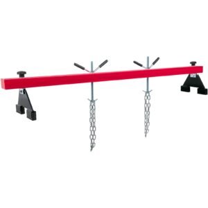 engine support bar 1100 lbs capacity engine transverse bar engine hoist 2 point lift holder hoist dual hooks, engine hoist keeps engine stable for home garages & auto repair shop