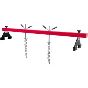 engine support bar 1100 lbs capacity engine transverse bar engine hoist 2 point lift holder hoist dual hooks, engine hoist keeps engine stable for home garages & auto repair shop