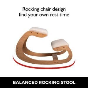 ergonomic kneeling chair heavy duty better posture kneeling stool office chair home for body shaping relieveing stress meditation desk computer kneeling stool chair