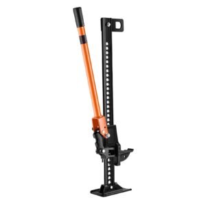 farm jack, 34" utility high lift farm jack, 3.18 ton (7,000 lbs) capacity ratcheting off road utility jacks, heavy duty lift jacks with 5.12" 28" lifting range for tractor, truck, suv