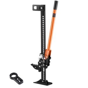 farm jack, 34" utility high lift farm jack, 3.18 ton (7,000 lbs) capacity ratcheting off road utility jacks, heavy duty lift jacks with 5.12" 28" lifting range for tractor, truck, suv