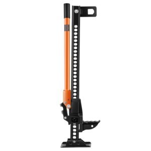 farm jack, 34" utility high lift farm jack, 3.18 ton (7,000 lbs) capacity ratcheting off road utility jacks, heavy duty lift jacks with 5.12" 28" lifting range for tractor, truck, suv