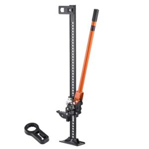 farm jack, 42" utility high lift farm jack, 3.18 ton (7,000 lbs) capacity ratcheting off road utility jacks, heavy duty lift jacks with 5.12" 36.6" lifting range for tractor, truck, suv