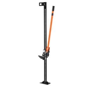 farm jack, 60" utility high lift farm jack, 3.18 ton (7,000 lbs) capacity ratcheting off road utility jacks, heavy duty lift jacks with 5.12" 54.33" lifting range for tractor, truck, suv